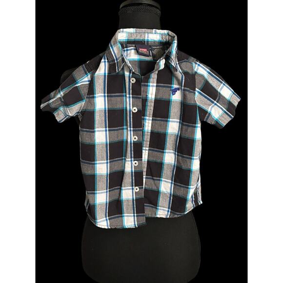 Wrangler Jeans Co Toddlers Size 3T Boys Button Down Long Sleeve Shirt - Picture 1 of 5